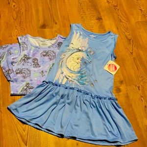 Two Disney Frozen II Elsa dresses NWT